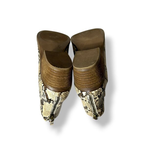 Michael Shannon Snake Skin Python Booties 8 - Like New - Picture 10 of 10